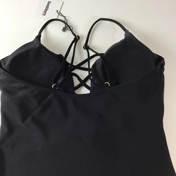 Sondiborn Black One Piece swimsuit Size XL - Picture 4 of 8